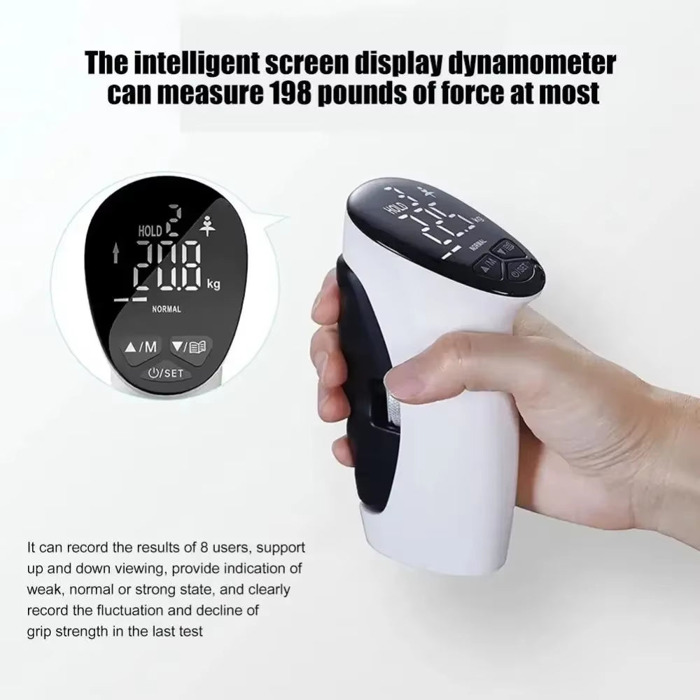 Grip Strength Trainer, Grip Strength Tester Hand Grip Exerciser Auto Capturing Digital Hand Dynamometer